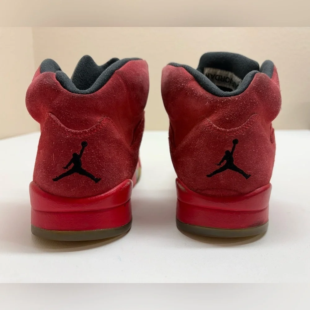 Air Jordan 5 Retro Red Suede 2017 Flight Suit University Red 136027-602 Size 9